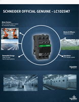 Harga Bagus LC1D25M7 25A 220Vac Schneider Kontaktor 3 Fasa