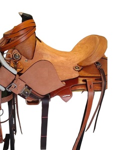 Calidad Premium 100% cuero duradero hecho a mano estilo inglés silla occidental equipo esencial de equitación para ecuestres - Product Image 5