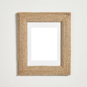 Venta al por mayor Marcos de fotos de cuerda de algas marinas rectangulares, marco de fotos de pie ecológico para decoración del hogar, regalo de Navidad - Product Image 2