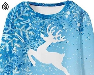 Sweatshirts de Noël grande taille pour hommes pull-over uni décontracté vêtements d'hiver vêtements en tissu Offre Spéciale quantité minimale de commande - Product Image 5