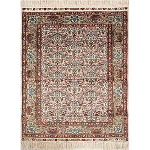 พรมไหมทอมือลายดอกไม้ Gulmarg Ivory รุ่น Paem-1148 สำหรับตกแต่งบ้าน - Product Image 1