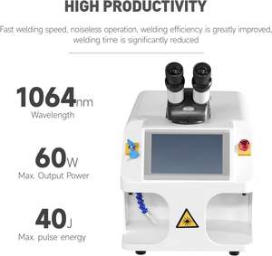 Máquina de soldadura láser para joyería de 150W con láser de 220V de escritorio Clase 1 0.39mW para anillos, colgantes, pulseras, oro de 24K - Product Image 3