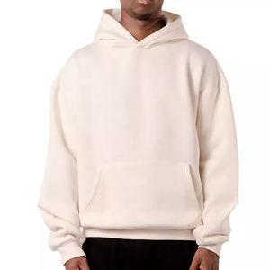 Sudaderas con capucha de gran tamaño recortadas de alta calidad French Terry Sudadera con capucha para hombre 500 GSM peso pesado fabricante de sudaderas con capucha desgastadas - Product Image 4