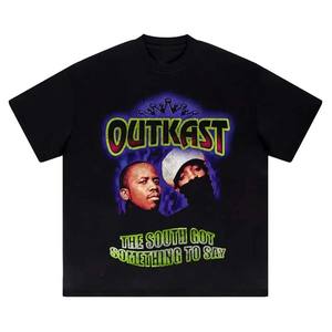 2025 High Quality Streetwear Y2K <b>T</b> <b>Shirt</b> For <b>Men</b> Custom Screen Printing Shorts Sleeve <b>T</b> <b>Shirt</b> Oversize <b>Cropped</b> Boxy Fit <b>T</b> <b>Shirt</b> - Product Image 4