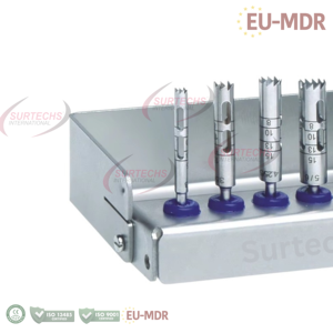 Kit de Fresas de Implante Dental Eléctrico de Alta Calidad Surtechs, Instrumentos Quirúrgicos Dentales de Acero Inoxidable con Certificación CE - Product Image 2