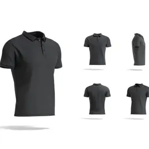 綿100% ブラックカラー220 GSMポロTシャツ