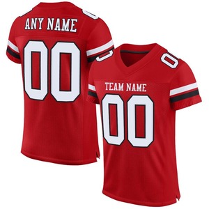 Custom Sublimation Printed American Football Jerseys Moisture-Wicking Polyester Team Uniforms with Numbers OEM/ODM - Product Image 2