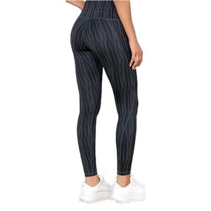 Leggings de sport pour femmes, en spandex/polyester, uni, avec cordon de serrage, taille haute, sans couture, vêtements de sport personnalisés, pantalon de sport actif - Product Image 2