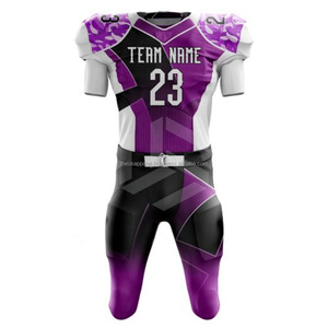 Conjunto de Uniforme de Fútbol Americano para Adultos, 100% Poliéster, Directo de Fábrica, Transpirable, con Letras Digitales Completas en la Parte Delantera - Product Image 2