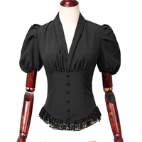 Chemisier Femme en Viscose Style Hip-Hop à Manches Courtes Col Rond Coupe Slim Motif Uni Logo Avant Respirant Collection Printemps