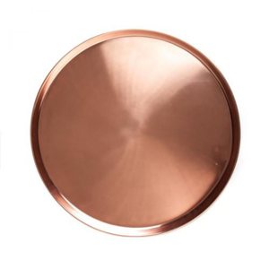 Bandeja de Servir de Cobre Martillado Hecha a Mano con Asas de Latón, Plato Ovalado de Metal para Cocina y Decoración del Hogar, Proveedores Mayoristas - Product Image 3