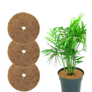 3 dischi di pacciame biodegradabili in fibra di cocco 35cm UV e protezione antigelo controllo delle infestanti per vasi di piante da giardino - Product Image 1