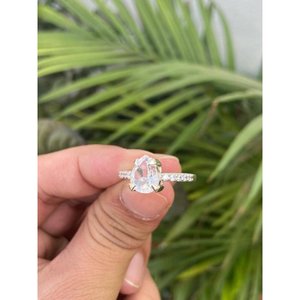 Natural Crystal <b>Quartz</b> <b>Ring</b> 925 Sterling Silver Handmade Gemstone <b>Ring</b> Wholesale Jewelry Supplier - Product Image 2