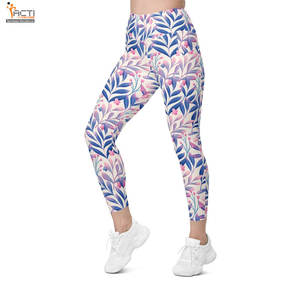 Nouveau style personnalisé femmes Legging couleur unie femmes Legging fabriqué au Pakistan Yoga Legging - Product Image 4
