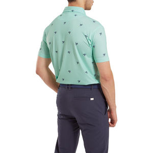 เสื้อกีฬากอล์ฟระบายอากาศได้ดีสำหรับผู้ชายเสื้อโปโลแบบลำลองพิมพ์ลายโลโก้แบรนด์ของตัวเอง - Product Image 3