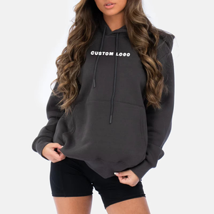 Sudadera Casual de Punto con Capucha y Estampado de Letras para Mujer, Sudadera Holgada de Invierno, Fabricante de Sudaderas Gruesas - Product Image 5