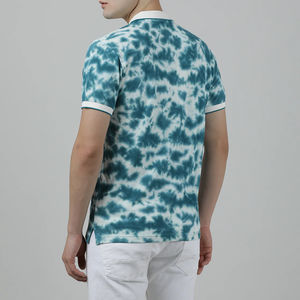 Polos légers Tie Dye matériau souple durable anti-rides respirant séchage rapide durable Tie Dye polos pour hommes - Product Image 2