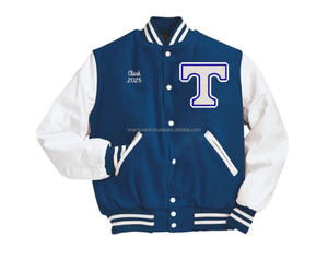 Vente en gros de vestes Versity personnalisation en usine Vestes Letterman Vestes en cuir de laine - Product Image 1