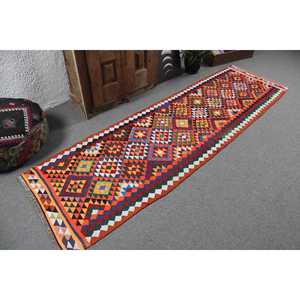 พรมวินเทจสไตล์ตุรกี, พรมรันเนอร์ขนาด 2.6x8.9 ฟุต, พรมสีส้ม Herki Ombr - Product Image 2