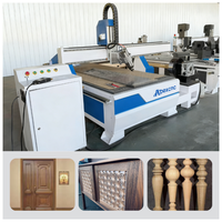 Machine de gravure CNC 4 axes entièrement automatique avec moteur servo, broche simple, contrôle Mach3/Syntec, pour sculpture 3D sur bois