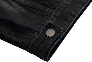 Veste en jean décontractée pour homme, veste en jean à fermeture éclair, vêtements en jean à fermeture éclair, style homme - Product Image 3