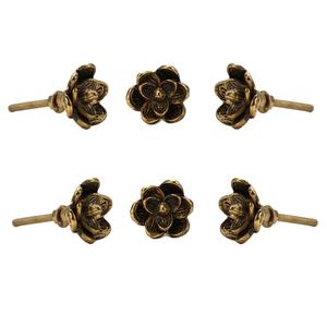 Juego de perillas con estilo para puerta de Hotel, manija para ventana, diseño de flores, decoración, tamaño personalizado, perillas de Metal de diseño único y sólido - Product Image 1