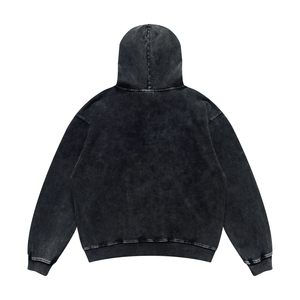 Sweat à capuche mince en détresse Sweat à capuche à la mode unisexe en pur coton et mélange de soie de lait Streetwear léger - Product Image 2