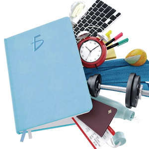 <b>A5</b> Spiral Notebook with 120 Sheets Faux Leather Cover Sewing Thermal Binding for School or Journaling 100 Inner Pages - Product Image 1