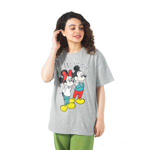 Gran Oferta personalizada de alta calidad, ropa, camisas con cuello redondo, logotipo impreso personalizado, camiseta transpirable para mujer OEM en blanco - Product Image 1