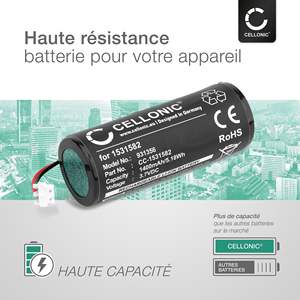 Batería Recargable de Iones de Litio de 3.7V 1400mAh para Afeitadora Eléctrica, Resistente al Agua IPX7, Repuesto para Afeitadora Rotatoria, Lavable, para Uso en Autocaravanas - Product Image 6