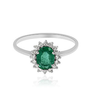 Más hermoso corte ovalado Azul zafiro piedra preciosa anillo de plata esterlina 925 circón brillante CZ anillo de boda de compromiso - Product Image 6