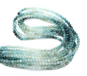 Cuentas de Turmalina Multicolor de Forma Lisa, Piedras Preciosas Naturales con Tonos Degradados, 3.5MM Aprox. 10'' Pulgadas, Calidad AAA, Cuentas 100% Naturales - Product Image 1