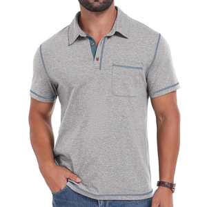 Camisa de Hombre, 100% Algodón, Manga Corta, Cierre de Botones, Estilo Casual de Verano, Cuello Clásico, Transpirable, con Estampado por Transferencia Térmica - Product Image 4