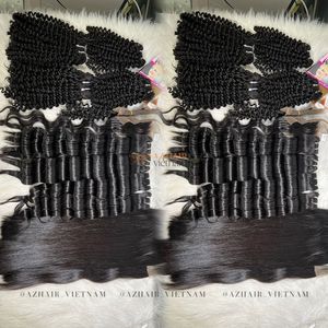 Ship World Wide Hot Loose Deep Wavy Weft Hair Bundles 100% Vietnamese Virgin Hair <b>Extension</b> <b>Cheap</b> Price - Product Image 4