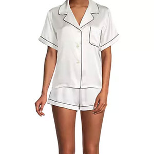 Offre Spéciale Short en satin taille haute personnalisé pour femme respirant et à séchage rapide avec cordon de serrage léger à la taille - Product Image 6
