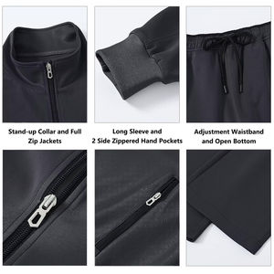 STAR LINE APPAREL Survêtement de sport réversible pour homme, automne, décontracté, écologique, coupe-vent, doublé polaire, léger, séchage rapide - Product Image 4