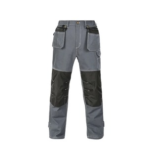 Pantalon de travail respirant mi-taille en polyester/coton, pantalon de travail pour électricien, pantalon cargo avec genouillères amovibles - Product Image 4