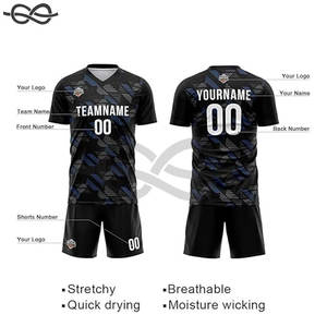 Nouveaux maillots de Club de vêtements de football en tissu avancé Impression complète sur mesure Maillot de football pour enfants Impression par sublimation - Product Image 4