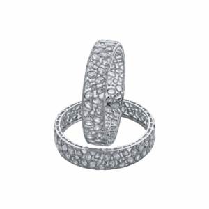 ชุดกำไลข้อมือแฟชั่นหรูหราสง่างามแบบดั้งเดิมสีเงินและทองเหลือง - Product Image 3