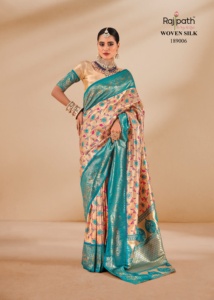 Saree en soie de tissu de déclaration de mode traditionnelle pour femmes ethniques indiennes de meilleure qualité pour les options de mariage et de port quotidien - Product Image 5