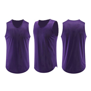 เสื้อบาสเก็ตบอลแบบไม่มีแขน คุณภาพดี แห้งเร็ว บริการ OEM ป้องกันแบคทีเรีย ปรับแต่งได้ พิมพ์ลายเรืองแสง โลโก้  สำหรับทุกเพศ - Product Image 4