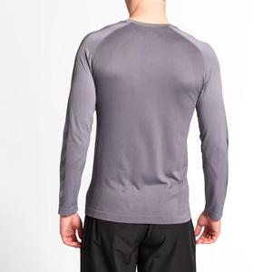 High Quality <b>Long</b> <b>Sleeve</b> Gym Compression <b>Base</b> <b>Layer</b> for Men Active Tops for Running and Swimming Manufactured Tops - Product Image 5