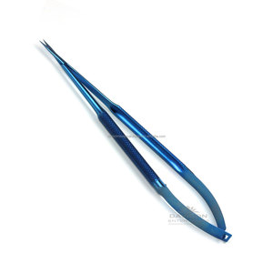 Tijeras de mango de microresorte de titanio, 7 pulgadas (18cm), 8mm d, puntas STR - Product Image 2