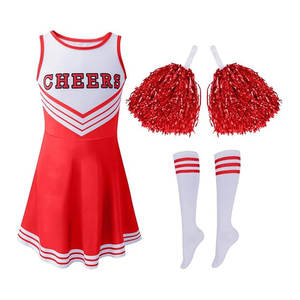 Ensemble de tenue de cheerleading pour filles |   Uniforme de cheerleading personnalisé avec logo imprimé |   Coupe athlétique confortable |   Vêtements d'équipe |   100% polyester - Product Image 5