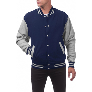 Veste de baseball letterman personnalisée XL en laine de haute qualité pour hommes hiver éponge française épaisse broderie polaire style universitaire - Product Image 5