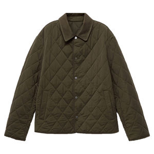 Veste matelassée pour hommes Manteaux d'hiver personnalisés à fermeture éclair Vêtements d'extérieur Veste matelassée décontractée Bomber Veste matelassée de haute qualité - Product Image 1