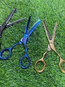 Tijeras de peluquería para diestros de acero inoxidable con punta curvada profesional, herramienta de belleza para el cuidado de mascotas - Product Image 3