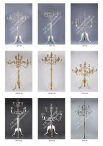 Candélabre européen en métal bleu fait à la main bougeoir de table créatif pour la décoration de la maison noël pâques événements de mariage - Product Image 6