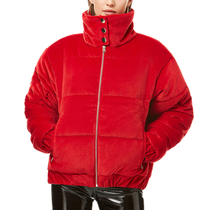 2024 nuevo invierno Puffer pluma Casual gran bolsillo grueso suelto botón Up mujer Puffer chaqueta - Product Image 4