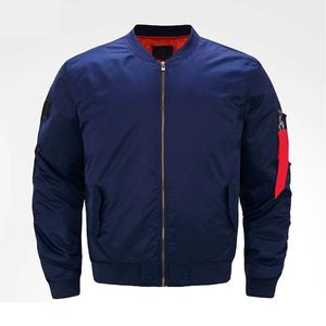 Blouson d'aviateur en toile de nylon brodé sur mesure pour l'extérieur vestes pour hommes pour l'hiver manteaux de mode grande taille coupe-vent - Product Image 1